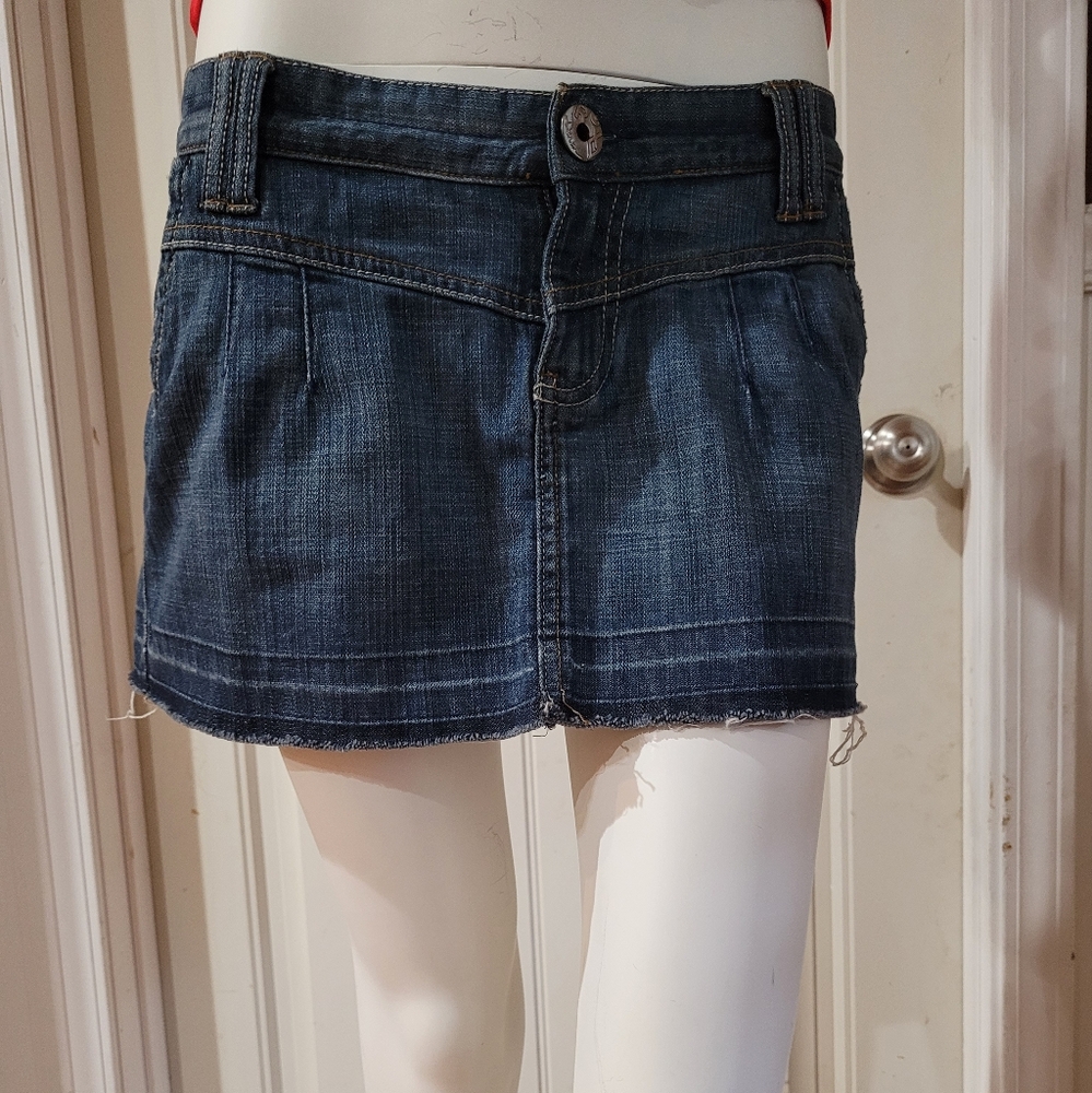Roxy Dark Blue Denim Mini Skirt
